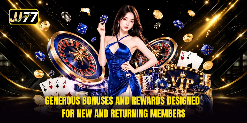 Generous bonuses and rewards designed for new and returning members